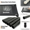 thumbnail image 2 of Elevated Dog Bed for Large Dogs, Raised Dog Cot Beds Fits Up to 150 LBs, Heavy Duty Pet Cots with Durable Supportive Teslin Recyclable Washable Mesh, Indoor & Outdoor Dog Bed, Black, 2 of 9