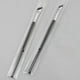 thumbnail image 4 of Ultra Slim Angled Eyebrow Brush for Precise Detailing, Foil Tip Makeup Tool for Brows and Under Eye, 2/5 Pieces, 4 of 5