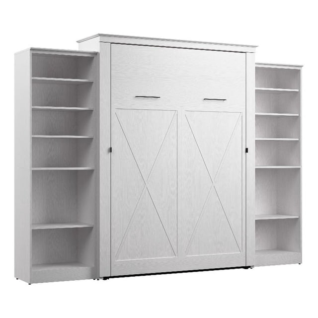 Pemberly Row Queen Murphy Bed with Closet Organizers (119"W) - Engineered Wood