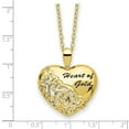 thumbnail image 7 of Auriga Fine Jewelry 925 Sterling Silver Gold-tone CZ Heart of Gold Necklace for Women 18", 7 of 7