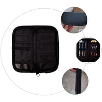 LOLIPPYY Durable Oxford Cloth Darts Carrying Case with Multi Section Storage and Smooth Zipper Black
