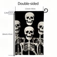 thumbnail image 3 of PHYHOO Welcome Halloween Skull Garden Flag Funny Garden Flag Skeleton Yard Flag Double Sided Vertical Rustic Farmhouse Yard Holiday Outdoor Decor White, 3 of 6