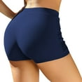 thumbnail image 4 of Gephdiin Shorts de Bain Femmes Maillots de Bain Lingerie pour Femmes Shorts de Bain Femmes Strings pour Femmes 1 Pce Bas de Bikini Polyester Bleu Foncé L, 4 of 6