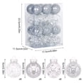 thumbnail image 3 of 24Pcs Silver Christmas Ball Ornaments, Shatterproof Clear & Glitter Gold Xmas Baubles, Christmas Tree Hanging Decorations for Wedding Holiday Party Home Decor, 3 of 6
