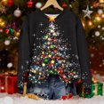 thumbnail image 2 of Byworldtasic Sweatshirts for Women Christmas Holiday Oversized Pullovers Fun Graphiprint Long Sleeve Gifts Shirt Hoodies Top, 2 of 5