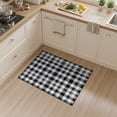 thumbnail image 2 of ODIKA 3'x5' Washable Accent Rug Under Checkered Farmhouse Vintage Tartan Border Doormat Plaid Flowing Dynamic for Bedside, Nursery Room, Pet Friendly & Non-Shedding, 2 of 7