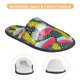 thumbnail image 3 of Fotbe Green Mushroom Pantuflas Peludas para Mujer con Estampado, Zapatillas de Peluche, Zapatos de Invierno para Casa, Uso Interior y Exterior-Medium, 3 of 8