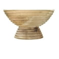 thumbnail image 5 of Creative Co-Op Ridged Mango Wood Footed Bowl, 5 of 7