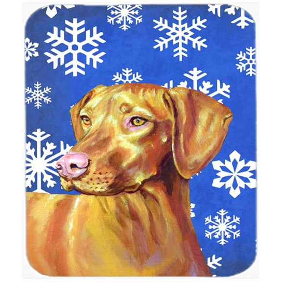 Vizsla Winter Snowflakes Holiday Mouse Pad, Hot Pad Or Trivet
