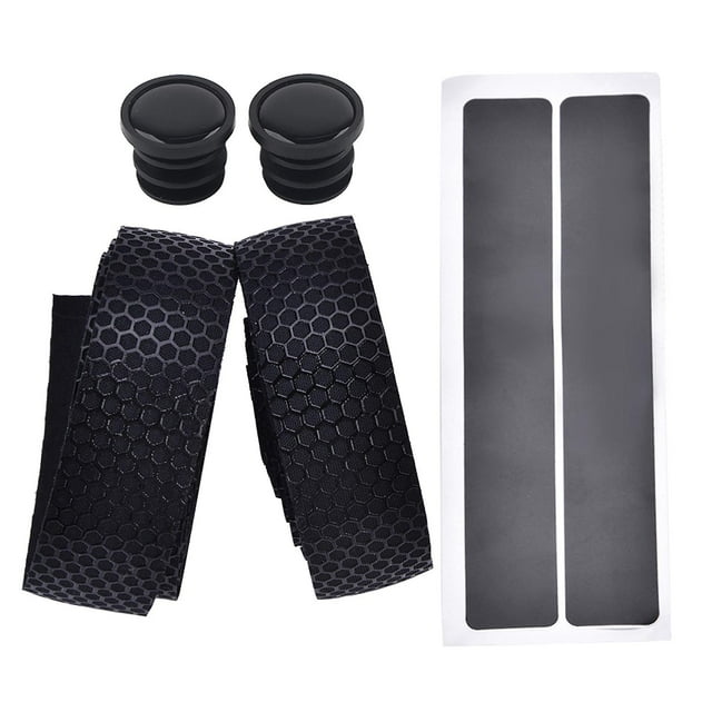 paire de bouchons antidérapants pour guidon de vélo de route et de montagne (noir)
