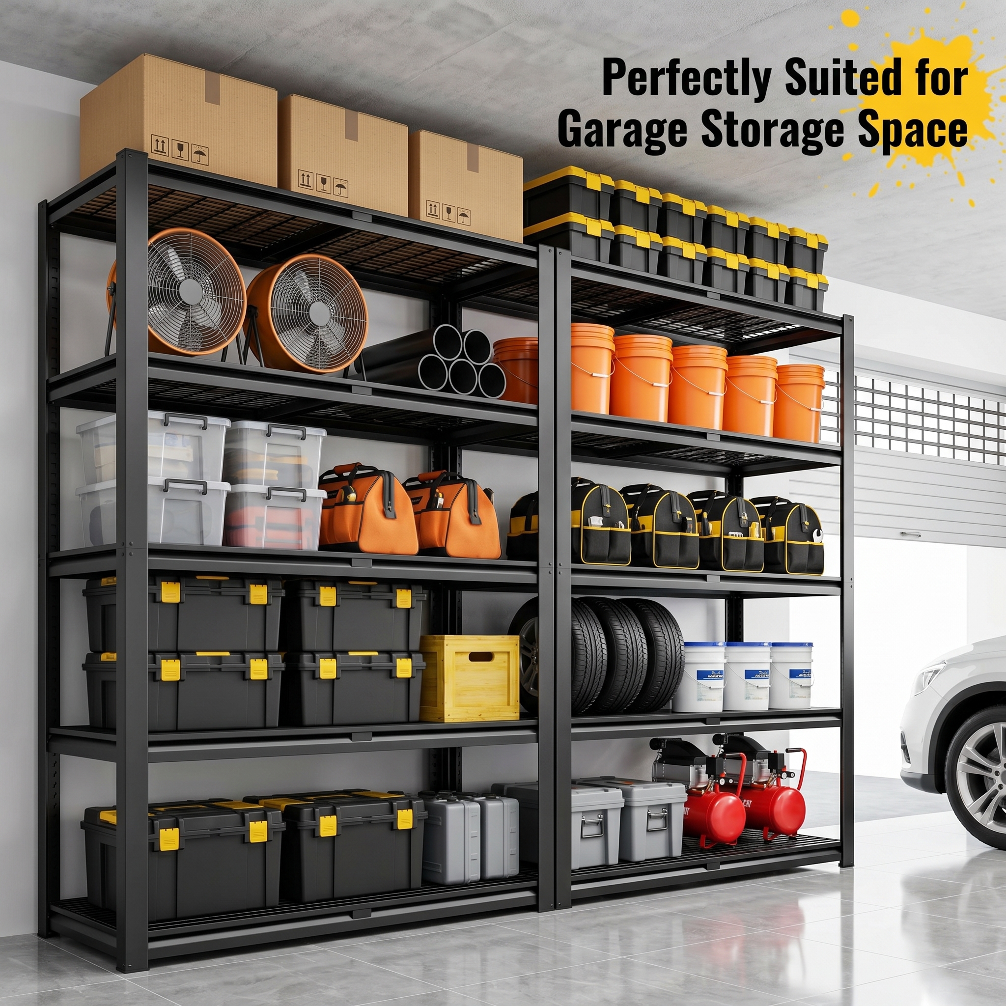 TrumanPick 5-Tier Heavy Duty Garage Shelving Unit, 2500 lbs photo 7