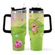 thumbnail image 2 of SpongeBob Vaso aislado de acero inoxidable con asa, diseño temático, regalo para familia, amigos y fans; incluye pajita y encaja en el portavasos estándar, 40 oz, 2 of 6