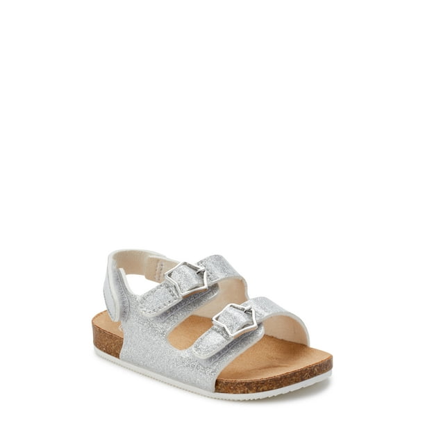 two buckle footbed sandals