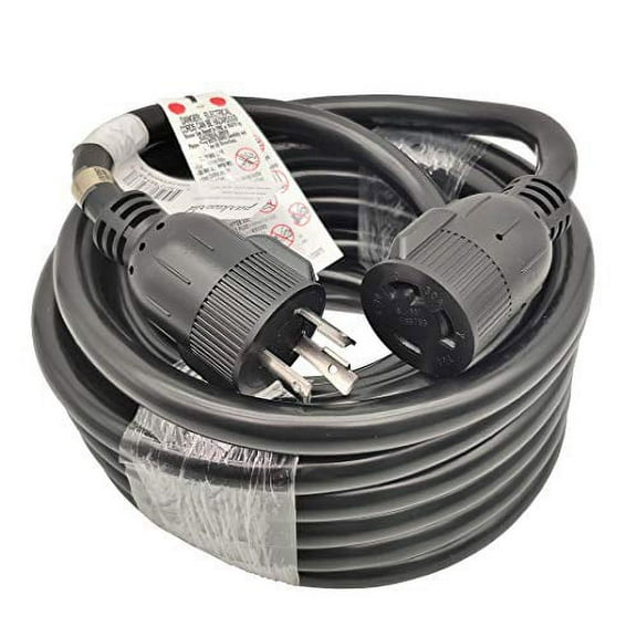 Parkworld 885637 NEMA L6-30 Extension Cord, Locking 3-Prong, 30 AMP, 250 Volts, 7500 Watts (36FT)