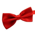 thumbnail image 2 of Eosunjian Bow Tie Solid Color Wear Easily Polyester Adjustable Bow Tie Pre Tied for Formal Occasions Hot Pink, 2 of 13
