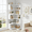 White, variant on Fnova 64.9" 6 - Tier Industrial Corner Bookshelf, Modern Wood L-Shaped Bookcase with Anti-Tip, Freestanding Corner Display Shelf Storage Organizer