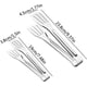thumbnail image 2 of Juego de 8 pinzas de cocina, Jormftte, acero inoxidable, color plata, 2 of 5