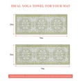 thumbnail image 6 of Sage Green Yoga Towel for Hot Yoga Non Slip, Boho Retro Decorative Abstract Floral Ethnic Yoga Mat Towel Absorbent Yoga Sweat Towels Microfiber Hot Yoga Blanket for Bikram Pilates 26"x70", 6 of 7