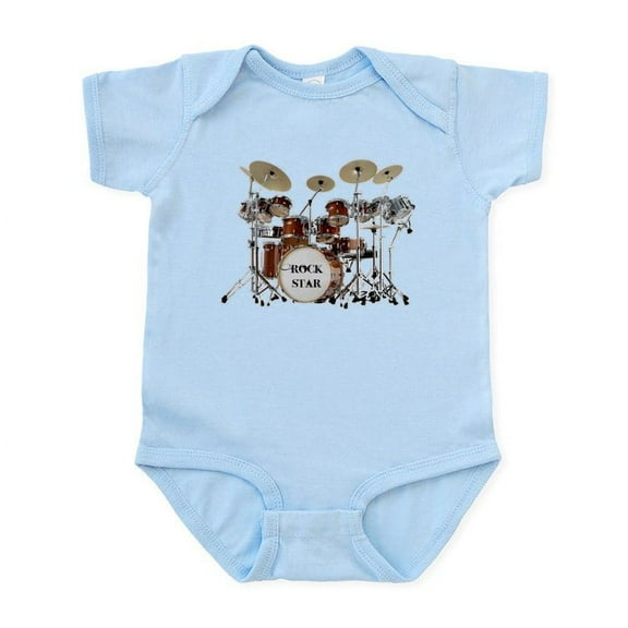 CafePress - Drums01 Body Suit - Baby Light Bodysuit, Size Newborn - 24 Months