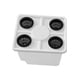 thumbnail image 2 of Cubo de cultivo hidropónico, maceta para cultivo en aguas profundas, accesorio para invernadero, jardinera de crecimiento, cubo para plantas de blanco con tapa de 4 agujeros, 2 of 8