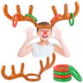 thumbnail image 2 of Sombrero inflable de asta de reno para Navidad, divertido juego familiar, regalo para niños, suministros para fiestas de Navidad 2024, decoración navideña para el hogar, 2 of 5