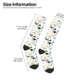 thumbnail image 5 of Daiia Sports Socks Cute Whale Printed Novelty Crew Socks for Men Women Knee High Socks Cotton Socks Soft & Breathable Support Unisex Socks, 5 of 9