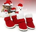thumbnail image 4 of 4pcs/Set slip Small Pet Dog Cats Booties s Shoes Winter Apparel Outfits Christmas Supplies, 4 of 8