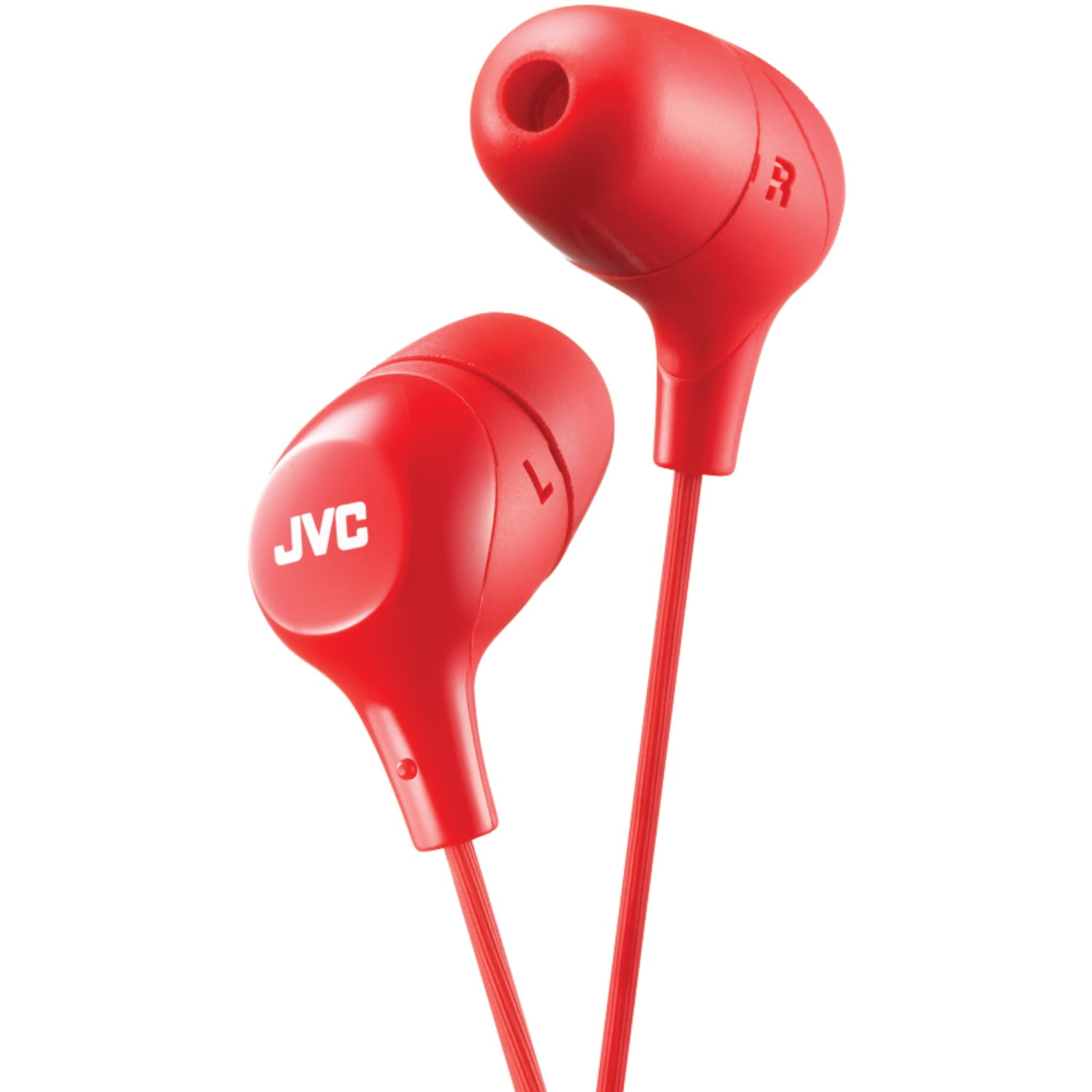 JVC HAFX38R Marshmallow InnerEar Headphones (Red)