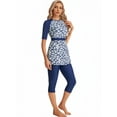 thumbnail image 1 of KXCFCYS Maillot de Bain Modeste à Manches Courtes Burkini Islamique Hijab pour Femmes, 1 of 7