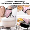 thumbnail image 7 of Pofeuu Pink Cartoon Bear Print Thickened Mini Silicone Oven Mitts Heat Resistant, Rubber Oven Mitt Gloves, Finger Pinch Grips, Pot Holder, Silicone Potholder, 7 of 7