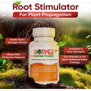 Hormex Rooting Hormone Powder #3 (0.30% IBA) for Common Houseplants, Flowers & Garden Varieties - Starter Strength Root Stimulator for Plant Cuttings, Cloning, Propagation