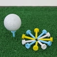 thumbnail image 3 of Soidarity Paquete de 100 tees de Golf, estructura estable, equipo deportivo, regalo dulce, accesorio de entrenamiento, soporte de bolas de plástico PE, Golf Amarillo Soidarity  OD025253-03, 3 of 6