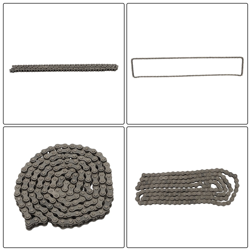 35 Roller Chain 5ft with Free Connecting Link - Heavy Duty for Go Kart, Mini Bike