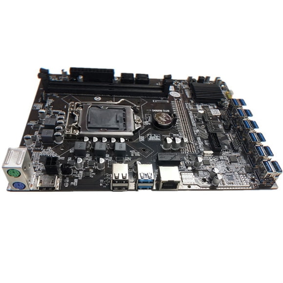 Matsuzay Placa base de ordenador con ranura B250C LGA 1151, 4 puertos USB 2,0, minería SATA, para B250, accesorios de actualización de PC de Estaciones de acoplamiento para portátiles
