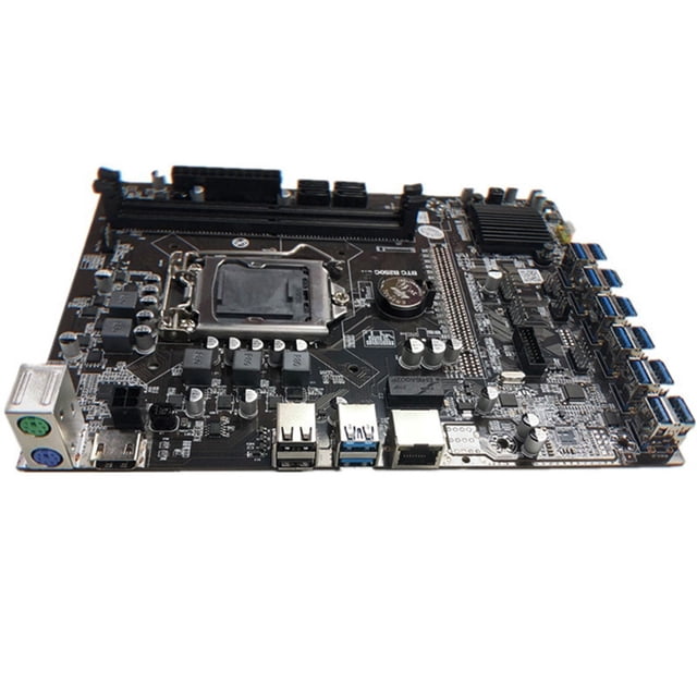 Matsuzay Placa base de ordenador con ranura B250C LGA 1151, 4 puertos USB 2,0, minería SATA, para B250, accesorios de actualización de PC de Estaciones de acoplamiento para portátiles