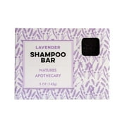Natures Apothecary Lavender Solid Shampoo Bar  5 Oz. Large Natural Shampoo with Safflower & Essential Oils   Sulfate-Free, Plastic & Cruelty-Free, Hypoallergenic Shampoo for All Hair Types