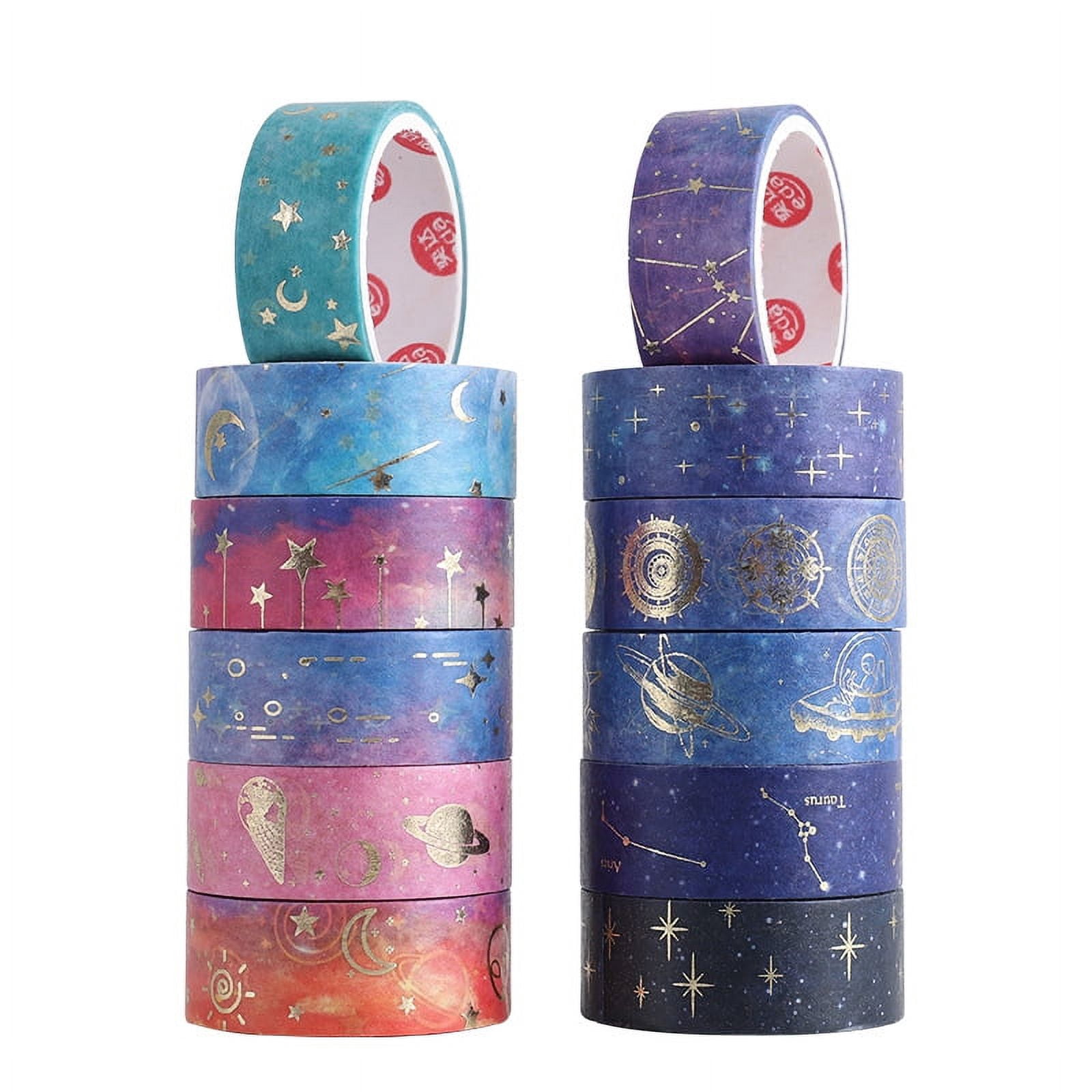 10 Rolls Decorative Masking Tape Set For Gift Wrapping, DIY Decor, And Craft Projects, Designer Washi