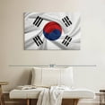 thumbnail image 2 of Elephant Stock Silky South Korea Flag Wall Art - Horizontal Canvas Wall Art - Living Room Wall Decor - Flags Canvas - Gray And Brown Decor - 39" x 26", 2 of 8