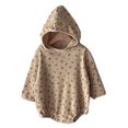 thumbnail image 1 of Gibobby Ropa Para Bebe con capucha de manga larga de otoño de algodón acanalado Floral para bebés recién nacidos, niñas y niños, ropa(Caqui, 12-18 Meses), 1 of 5