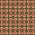 thumbnail image 1 of Ahgly Company Indoor Square Patterned Saddle Brown Area Rugs, 6' Square, 1 of 6
