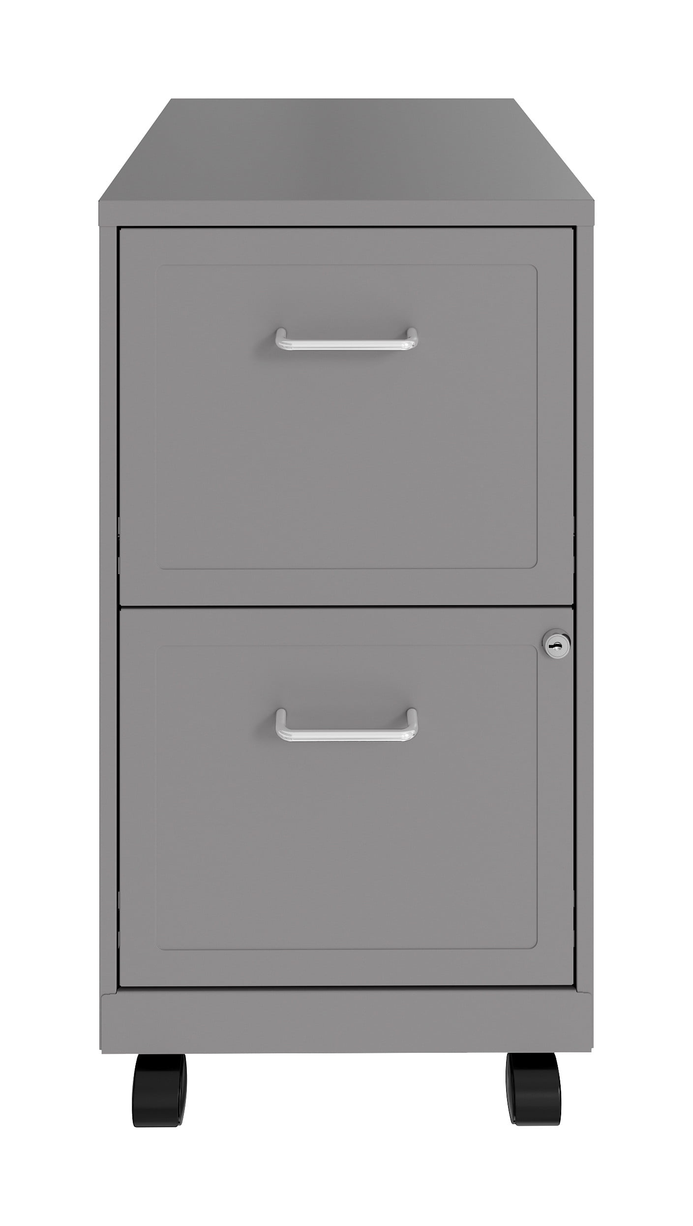 18-Inch Depth Lorell 16873 2-Drawer Mobile File Cabinet Gray 