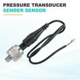 thumbnail image 2 of Pressure Transducer Sender Sensor with Connector, 1/8" NPT 500 PSI Stainless Steel Pressure Transmitter for Oil Fuel Water Air, 2 of 6