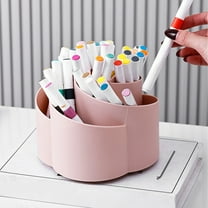 Storage Box Storage Containers 360° Spinning Makeup Storage Box, Multi-Layer Cosmetic Organizer, Desktop Pen Pencil Holder, Transparent Beauty Case, Office Stationery Container