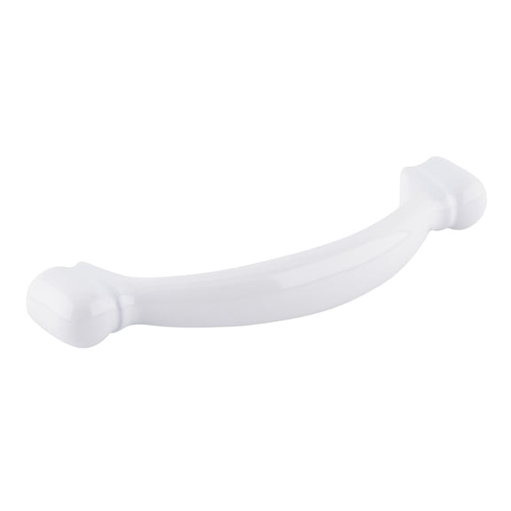 Amerock BP3441GW-XCP20 Curved Kitchen Cabinet Drawer Pull 3" Center To Center For Kitchen And Bathroom Hardware White - pack of 20