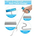 thumbnail image 2 of BLUEWING 24in Push And Pull Fishing Dehooker Stainless Steel Fish Hook Remover Tool Saltwater Dehooker Big Game Heavy Duty Dehooker Twist Resistance Design, Blue, 2 of 7