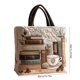 thumbnail image 3 of Uuiauoio Canvas Tote Bag Large Capacity Shoulder Bag for Women Fashion Printed Beach Shopping Work Travel Daily Use Gift Idea, 3 of 6