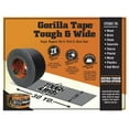thumbnail image 2 of Gorilla Tape Black Tough & Wide Duct Tape - Extra Strong Adhesive - 12 Pack, 2.88" x 30 yd, 2 of 6
