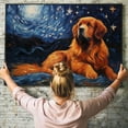 thumbnail image 6 of Tibetan Mastiff Dog Canvas Van Gogh Starry Night Wall Art Gifts Canvas Wall Art Frame Music Artist Customized Canvas Framed Photo Art Work For The Bedroom(Gifts For Dog Lover ), 6 of 6