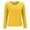 Yellow, variant on Womens Long Sleeve Pajama Top Built In Support Yoga Comfort Tee Soft Casual Layer