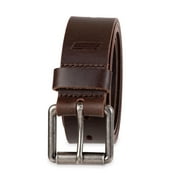 Genuine Dickies Men's Brown Perforated Leather Belt With Big & Tall Sizes